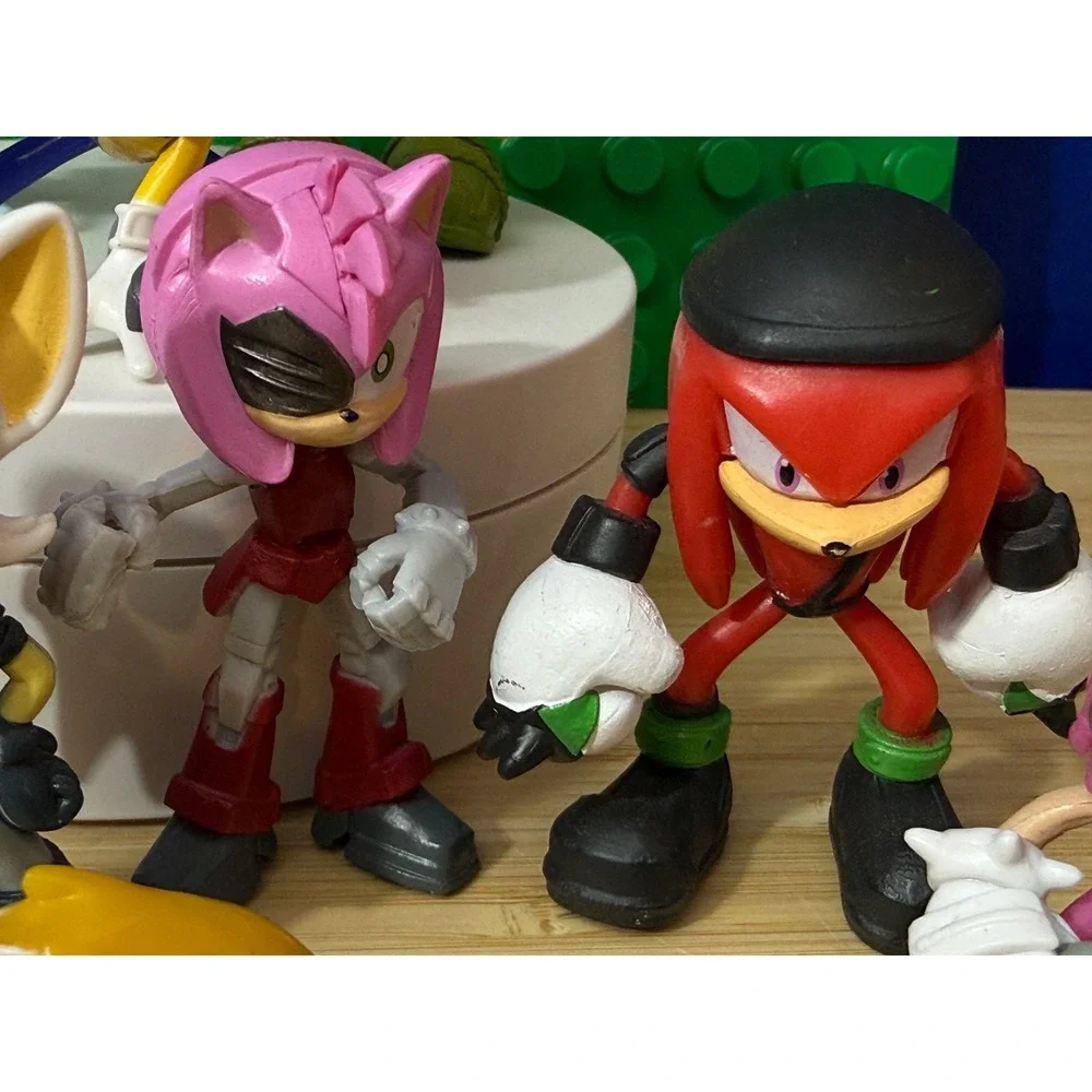 Sonic Prime Action Figure Lot 10pc Netflix Series Sonic Tails Knuckles Amy Rose
